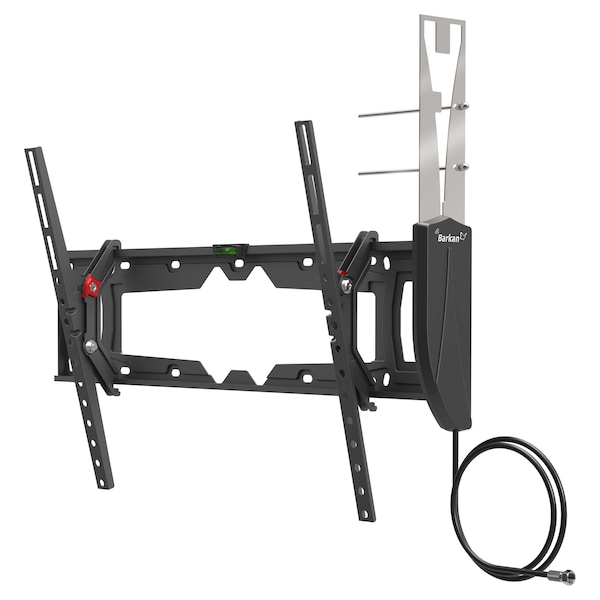 Barkan 19 - 83 inch Tilt Flat / Curved TV Wall Mount with Integrated HDTV Indoor Antenna 5dB Gain VTM410 - main